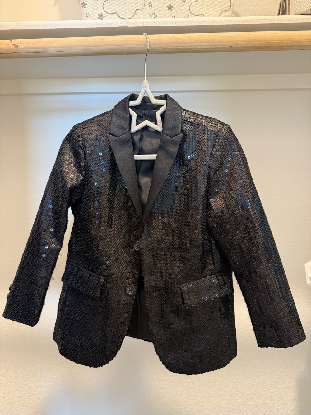 INC International Concepts Black Sequin Boys' Blazer - Dressy Tux Jacket